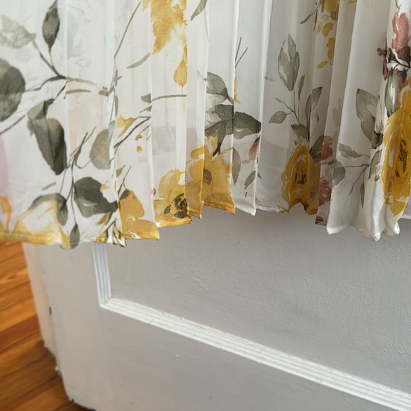 Womens Sandra Darren Sleeveless Floral Pleated Chiffon Maxi Dress-Easter dress - Picture 7 of 8